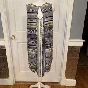 Women’s Double Layered, Sleeveless Shirt Dress xL